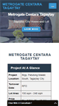 Mobile Screenshot of metrogatecentaratagaytay.com