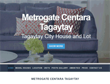 Tablet Screenshot of metrogatecentaratagaytay.com